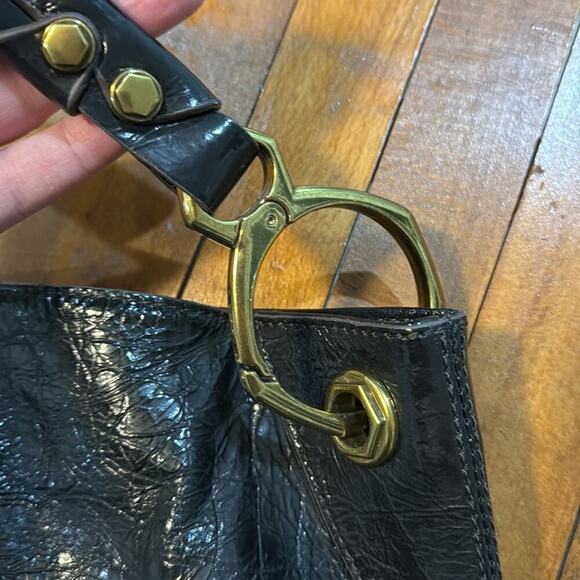 Oryany Black Leather Hobo Bag - Picture 5 of 5